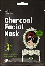 Sheet Mask with Bamboo Charcoal - Cettua Charcoal Facial Mask — photo N1