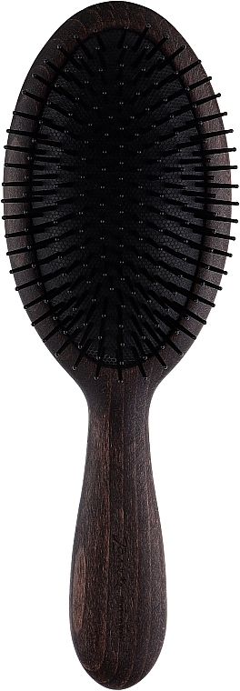 Oval Bubinga Wood Hair Brush, large - Janeke Bobinga Wood Classic Hairbrush — photo N1