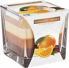 Scented Three-Layer Candle in Glass 'Cinnamon & Orange' - Bispol Scented Candle Cinnamon & Orange — photo N2