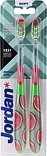 Fragrances, Perfumes, Cosmetics Toothbrush Individual Clean, soft, transparent with watermelons - Jordan Individual Clean Soft