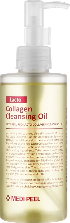 Hydrophilic Oil with Probiotics & Collagen - Medi Peel Red Lacto Collagen Cleansing Oil — photo N1