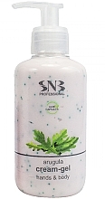 Fragrances, Perfumes, Cosmetics Hands and Body Cream-Gel Summer Care With Aloe Vera Spheres and Arugula Extract - SNB Professional Hand And Body Cream-Gel Summer Care With Aloe Vera Spheres And Arugula Extract