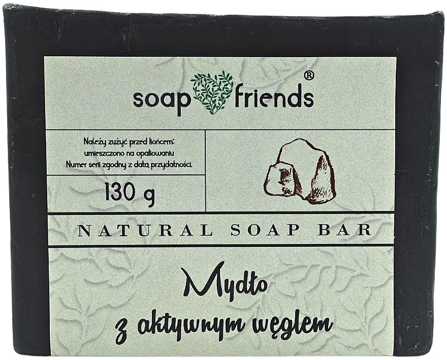 Activated Carbon Glycerin Face Soap - Soap&Friends  — photo N1