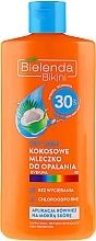 Fragrances, Perfumes, Cosmetics Coconut Tanning Milk SPF30 - Bielenda Bikini Wet Skin