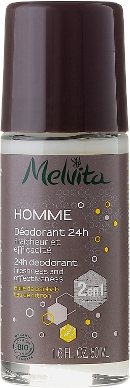 Deodorant - Melvita Homme 24H Deodorant — photo N1