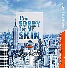 Fragrances, Perfumes, Cosmetics Moisturizing Face Peeling Mask - Ultru I'm Sorry For My Skin Peeling Pad & Moisture Mask