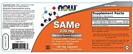 Capsules "SAM-e", 200 mg - Now Foods SAMe, 200mg — photo N3