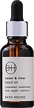 Fragrances, Perfumes, Cosmetics Bath House Cuban Cedar & Lime - Beard Oil