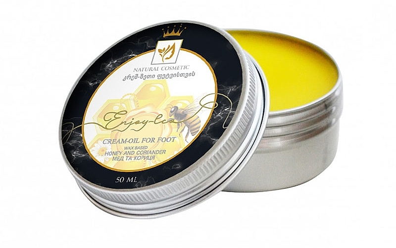 Natural Foot Cream-Oil "Honey, Coriander & Cinnamon" - Enjoy & Joy Enjoy Eco Cream-oil For Foot — photo N3
