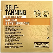 Fragrances, Perfumes, Cosmetics Self-Tanning Towelette for Sensitive Skin - Comodynes Self-Tanning Sensitive Skin