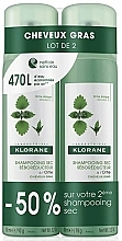 Fragrances, Perfumes, Cosmetics Set - Klorane Nettle Dry Shampoo (sh/2x150ml)