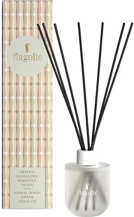 Sandal, Amber & Tobacco Fragrance Diffuser - Flagolie Home Perfume — photo N1