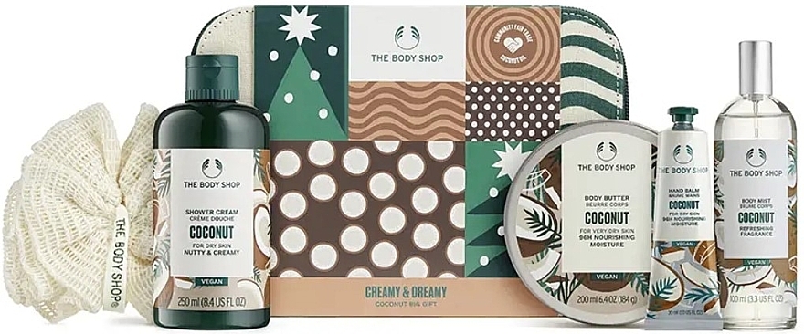Set, 6 products - The Body Shop Creamy & Dreamy Coconut Big Gift — photo N1