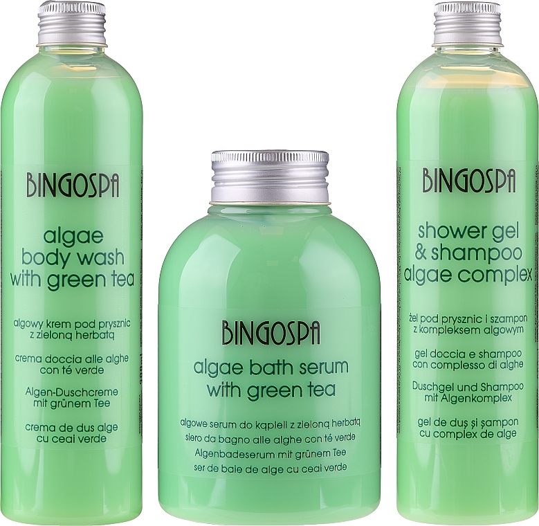 BingoSpa - Green Set (bath/foam/500ml + shm/300ml + sh/gel/500ml) — photo N1