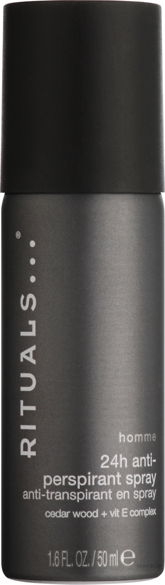 Antiperspirant Spray - Rituals Homme 24h Anti-Perspirant Spray — photo 50 ml