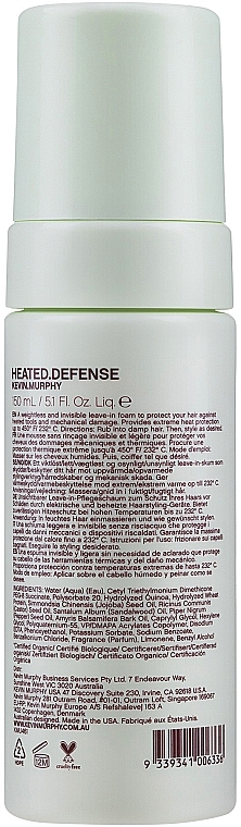 Extra Strong Heat Protection Hair Foam - Kevin.Murphy Heated.Defense — photo N2