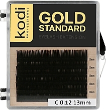 Fragrances, Perfumes, Cosmetics Gold Standard C 0.12 False Eyelashes (6 rows: 13 mm) - Kodi Professional