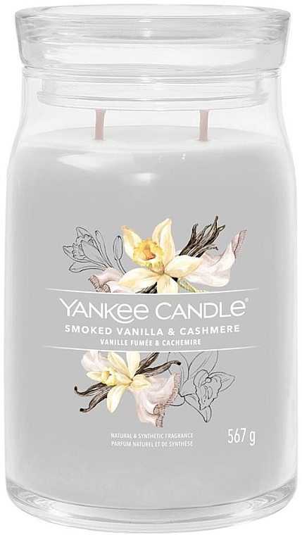 Scented Candle in Jar 'Smoked Vanilla & Cashmere', 2 wicks - Yankee Candle Singnature — photo N3