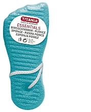 Fragrances, Perfumes, Cosmetics Foot Pumice, 3000/10S, turquoise - Titania Pumice Sponge Foot