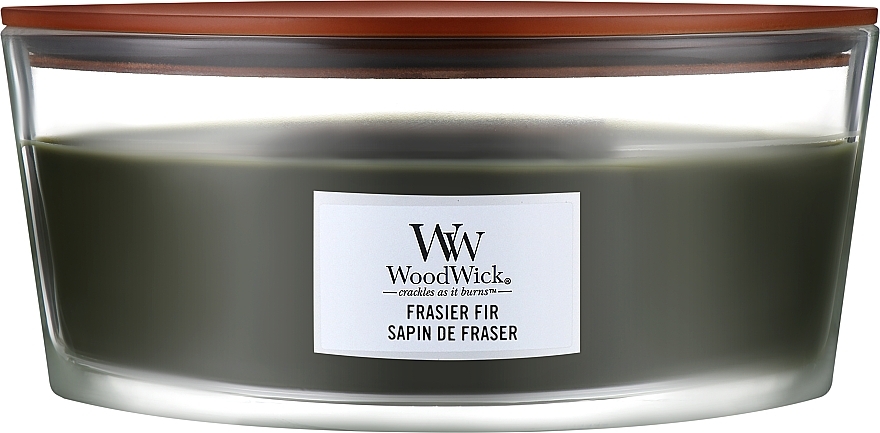 Scented Candle in Glass - WoodWick Hourglass Candle Frasier Fir — photo N2