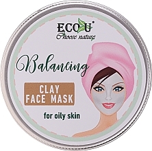Fragrances, Perfumes, Cosmetics Balancing Clay Face Mask for Oily Skin - Eco U Balancing Clay Face Mask For Oily Skin