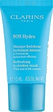 Moisturizing Mask with Kalanchoe Extract - Clarins SOS Hydra Refreshing Hydration Mask (mini tester) — photo N1