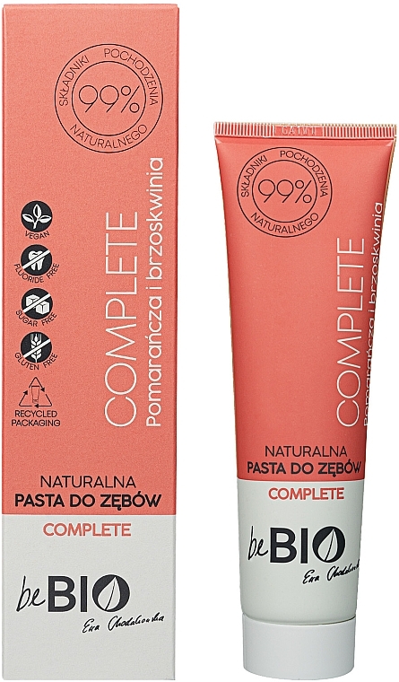 Natural Orange Toothpaste - BeBio Complete — photo N1