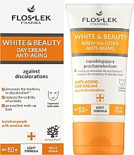 Face Cream - Floslek White & Beauty Day Cream To Prevent Discoloration Spf 50+ — photo N2