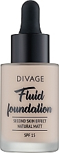 Fragrances, Perfumes, Cosmetics Fluid Foundation - Divage Fluid Foundation SPF 15