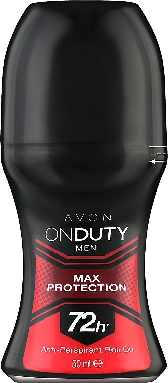 Men Antiperspirant-Deodorant - Avon On Duty Men Max Protection Deodorant Rol On 72H — photo N1