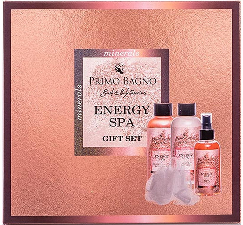 Beauty Set - Primo Bagno Quatro Minerals Energy Spa (b/mist/140 ml + b/lot/140 ml + b/wash/140 ml) — photo N1