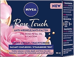 Anti-Wrinkle Night Cream - Nivea Rose Touch Anti-Wrinkle Night Cream — photo N4