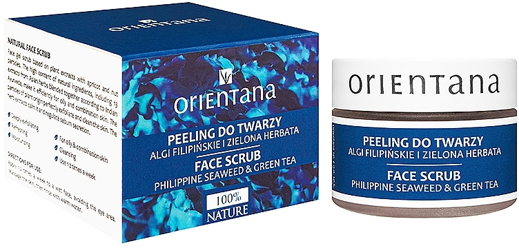 Gel Face Scrub "Philippine Seaweed & Green Tea" - Orientana Natural Gel Face Scrub Philippine Seaweed & Green Tea — photo N1