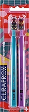 Fragrances, Perfumes, Cosmetics Toothbrush Set, turquoise and purple - Curaprox CS 3960 Super Soft Duo Pack