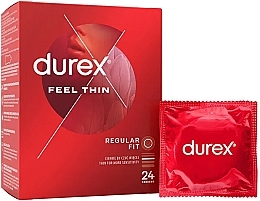 Fragrances, Perfumes, Cosmetics コンドーム、24枚 - Durex Feel Regular Fit