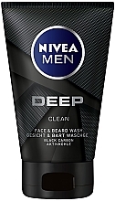 Face Gel - Nivea Men Cleaning Wash Gel Deep — photo N1