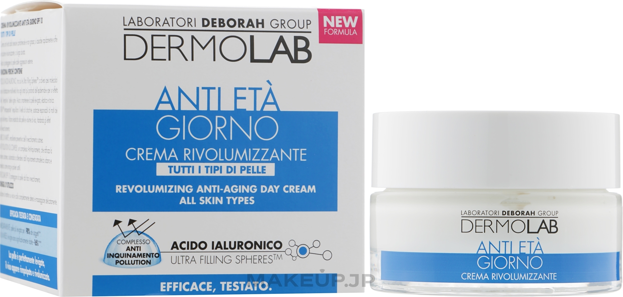 Anti-Wrinkle Cream - Deborah Milano Dermolab Revolumizing Anti-Wrinkle Day Cream SPF10 — photo 50 ml