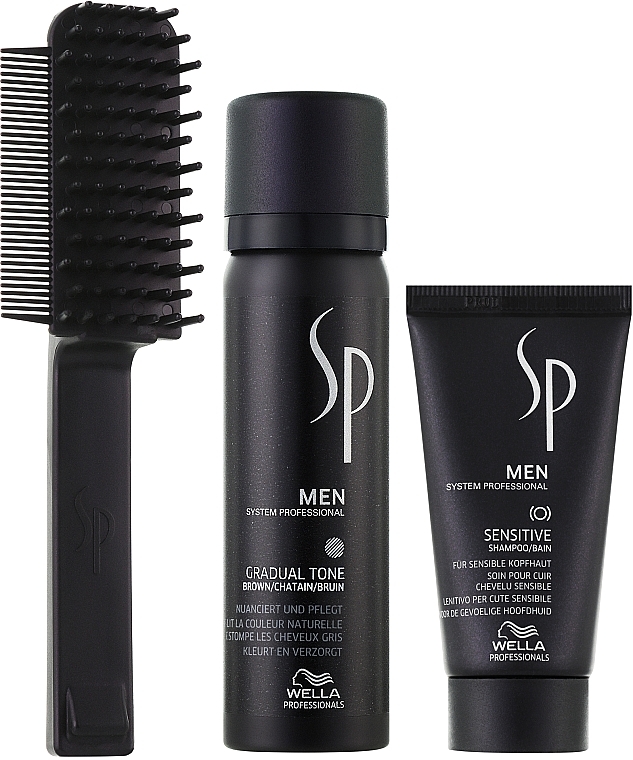 Set - Wella SP Men Gradual Tone Brown (hair/mousse/60ml + shmp/30)ml — photo N2