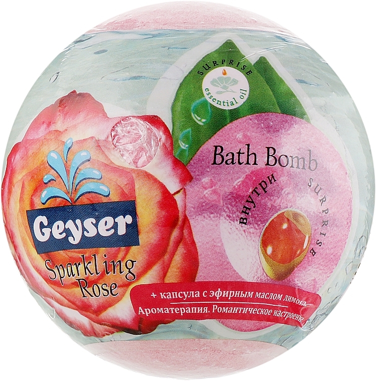 Bath Bomb "Sparkling Rose" - Geyser — photo N1