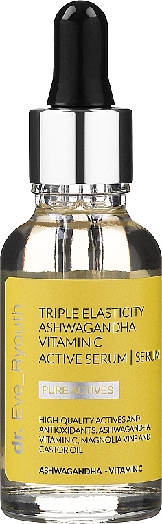 Active Serum with Ashwaganda Root Extract & Vitamin C - Dr. Eve_Ryouth Triple Elasticity Ashwaganda Vitamin C Powerful Active Serum — photo N1