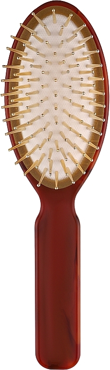 Oval Hair Brush SP08G DBL, 21.7x6 cm, tortoiseshell - Janeke Tortoise Oval Hair Brush Large — photo N1