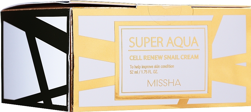 Snail Mucus Renewing Cream - Missha Super Aqua Cell Renew Snail Cream — photo N2