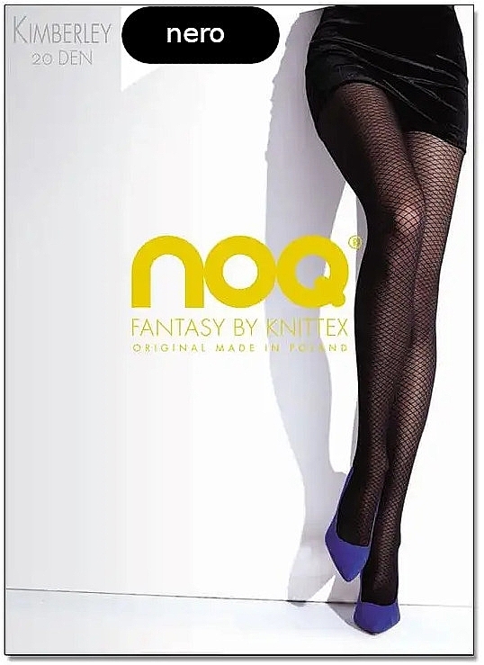 Net Tights 'Kimberley', 20 Den, nero - Knittex — photo N1