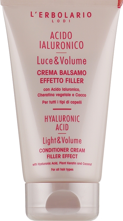 Conditioner - L'Erbolario Hyaluronic Acid Light & Volume Filler Effect Conditioner Cream — photo N1