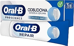 Toothpaste - Oral-B Pro-Science Gum & Enamel Repair Classic Mint — photo N2