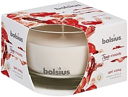 Fragrances, Perfumes, Cosmetics Apple & Cinnamon Scented Candle in Glass, 63/90 mm - Bolsius True Moods Candle