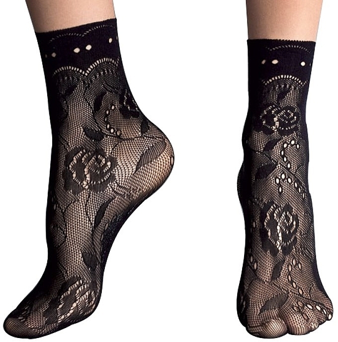 Women Socks 'Milano', nero - Veneziana — photo N7