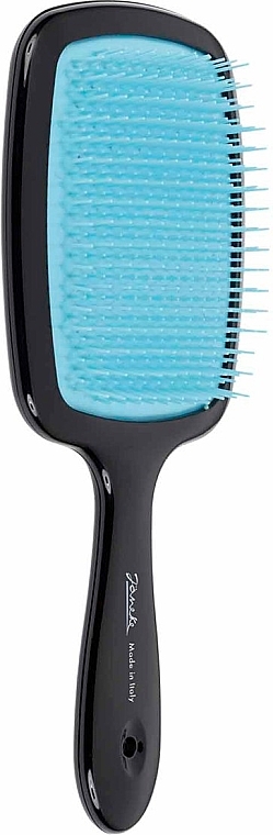 Superbrush Hair Brush, black/blue - Janeke — photo N1