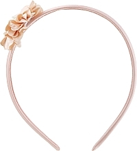 Decorative Hair Hoop, FA-5706, peach with flower - Donegal — photo N2