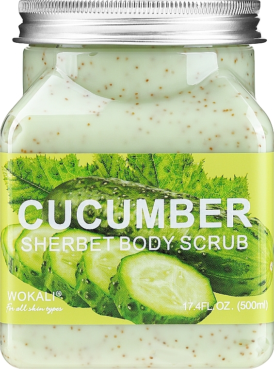 Cucumber Body Scrub - Wokali Sherbet Body Scrub Cucumber — photo N3